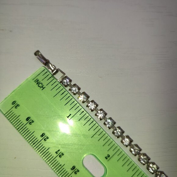 Vintage Bracelet Glass Zirconia small hand wrist - Picture 10 of 10